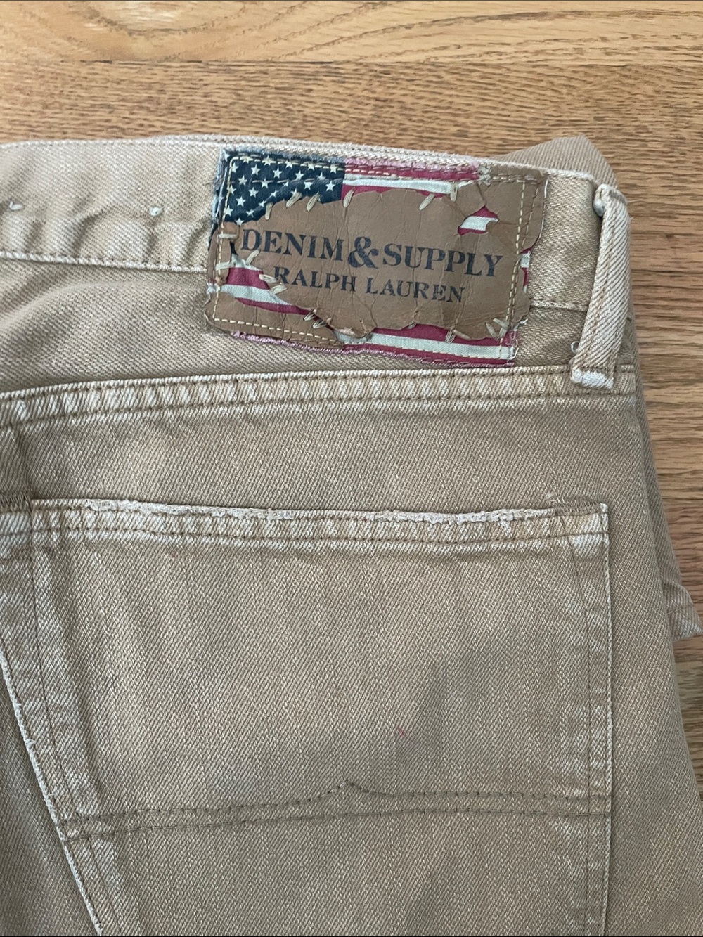 Denim & Supply Ralph Lauren Slim Men’s Jeans in Light Tan